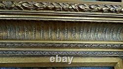 Exquisite Painting Gold Framed Floral Bouquet In Vase Painting Wall Art