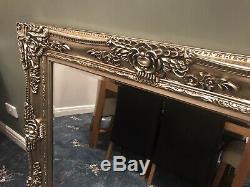 Extra Large Antique Gold shabby chic ornate Decorative over mantle Wall Mirror