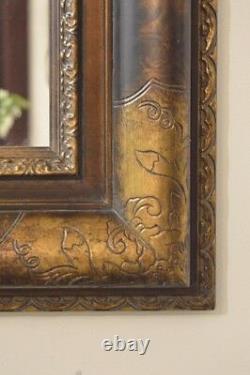 Extra Large Gold/Bronze Frame Wall Mirror Vintage 4Ft2 X 3Ft4 127cm X 102cm