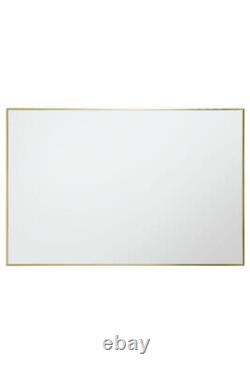 Extra Large Gold Manhattan Wall Mirror with Aluminium Frame 92x61.5cm