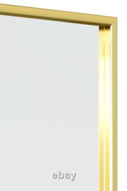 Extra Large Gold Manhattan Wall Mirror with Aluminium Frame 92x61.5cm