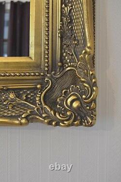 Extra Large Gold Wall Mirror Frame Antique Vintage 4Ft3 X 3Ft5 130cm X 104cm