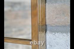 Extra Large Mirror Polished Gold Art Deco Metal Wall Hanging 120cm x 90 cm New