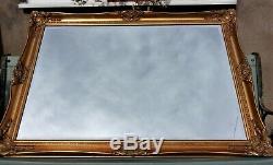 Extra Large Vintage Gold Wall Mirror 45 Yr Old French Baroque style 41''/104cm