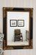 Extra Large Wall Mirror Black Gold Wood Frame Vintage Antique 3Ft8x2Ft8 112x81cm