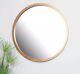 Extra large round gold gilt leaf wall mounted mirror modern contemporary 120cm