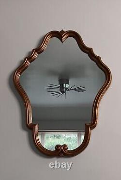 Extremely Pretty Mid Size Gold Framed Vintage French Mirror Louis XV Style