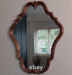 Extremely Pretty Mid Size Gold Framed Vintage French Mirror Louis XV Style