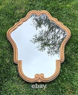 Extremely Pretty Mid Size Gold Framed Vintage French Mirror Louis XV Style