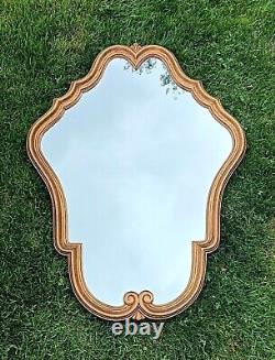 Extremely Pretty Mid Size Gold Framed Vintage French Mirror Louis XV Style