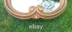 Extremely Pretty Mid Size Gold Framed Vintage French Mirror Louis XV Style