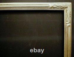 FINE 20 X 24 ART NOUVEAU PICTURE FRAME 2 WIDE SILVER LEAF with GLAZING / BACKING