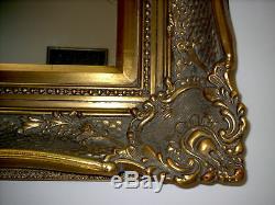 Fabulous Large Antique Gold Wall Mirror With Wide Decorative Frame All Sizes