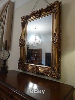 Fabulous Quality French oversized frame Large gold Gilt wall mirror Opulent
