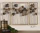 Forged 40 Aged Gold Leaf Metal Tulip Flower Wall Sculpture Art Uttermost