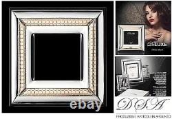 Frame Silver 925% e Gold 18Kt Made IN Italy Cm. 30x30 Glass Cm. 15x15 1070/15