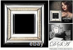 Frame Silver 925% e Gold 18Kt Made IN Italy Cm. 30x3 Glass Cm. 15x15 DL /1074