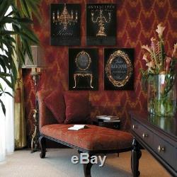 Framed Home Decor Canvas Print Painting Wall Art Gold Antiques Vintage Ornaments