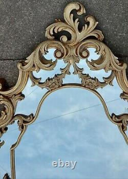 French Antique Style Shabby Chic Gilt Large Hall Living Bedroom Wall Mirror