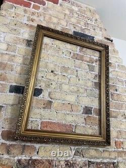 French Vintage / Antique Picture Frame, Ornate Gold Gilt, Naturally Aged, Large