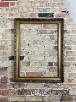 French Vintage / Antique Picture Frame, Ornate Gold Gilt, Naturally Aged, Large