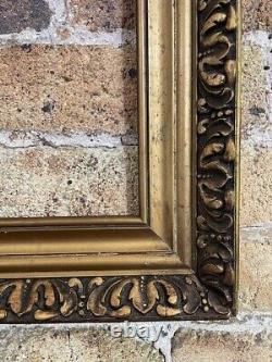 French Vintage / Antique Picture Frame, Ornate Gold Gilt, Naturally Aged, Large