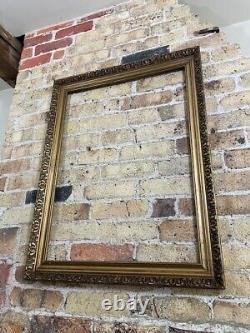 French Vintage / Antique Picture Frame, Ornate Gold Gilt, Naturally Aged, Large