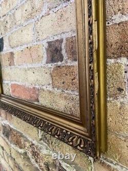 French Vintage / Antique Picture Frame, Ornate Gold Gilt, Naturally Aged, Large