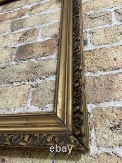 French Vintage / Antique Picture Frame, Ornate Gold Gilt, Naturally Aged, Large