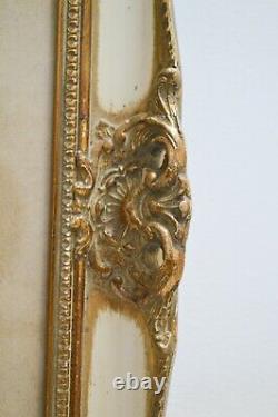 French Vintage XL Ornate Provincial Gold Wall Picture Photo Frame Wooden Rococo