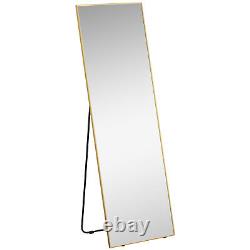 Full Length Mirror Dressing Mirror Wall-Mounted Entryway Gold Frame