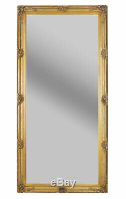 Full Length Mirror Gold 200x90cm Wall Antique Standing Dressing