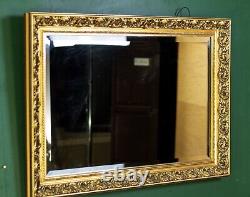 Gilt Frame Bevelled Edge Rectangular Wall Mirror