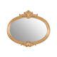 Giselle Wall Mirror Polyurethane Oval Frame Gold Retro Vintage Style