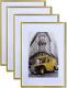 Gold 18X24 Picture Frame Display 16X20 Pictures with Mat or 18X24 without Mat, H