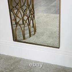 Gold Arch Wall Mirror framed art deco luxe wall mounted home bedroom hallway