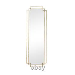 Gold Art Deco Wall Mirror minimalist multi framed metallic foil modern