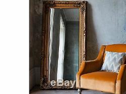 Gold Carved Handmade Baroque Framed Mirror (Large Leaner & Wall Mirror Avail)
