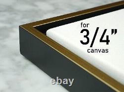 Gold Floater Frames for Canvas For up to 3/4 depth Custom Sizes Available