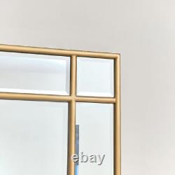 Gold Framed Art Deco Wall Mirror 75cm x 55cm wall mounted vintage glam mirror