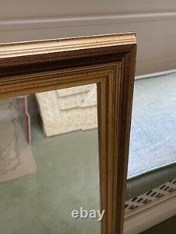 Gold Framed Rectangular Wall Mirror