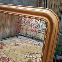 Gold Gilt French Louis Vintage Antique Ornate OVERMANTEL Tall Wall Frame Mirror