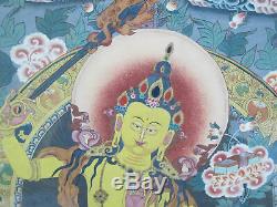 Gold Leaf Enhanced Framed TIBETAN MANDALA Intricate BUDDHISM Wall Art