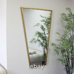 Gold Metal Frame Art Deco Wall Mirror 120cm x 75cm