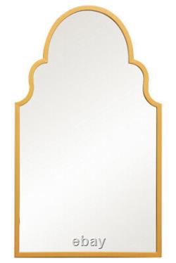 Gold Metal Framed Arched Garden Wall Mirror 41 X 24 104x61cm MirrorOutlet