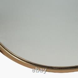 Gold Metal Round Wall Mirror