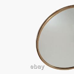 Gold Metal Round Wall Mirror