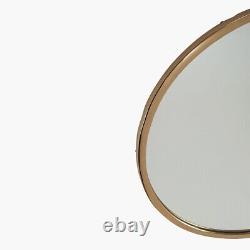 Gold Metal Round Wall Mirror