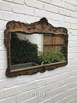 Gold Mirror Ornate Wall Mirror Aged Antique Mirror Distressed Frame