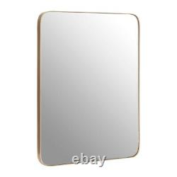 Gold Rectangular Minimal Frame Wall Mirror